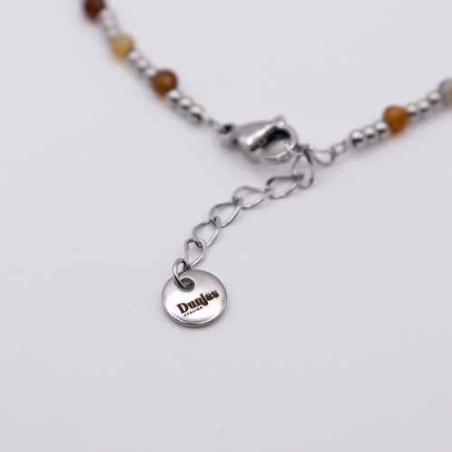 Armband Achat verstellbar silber wasserfest