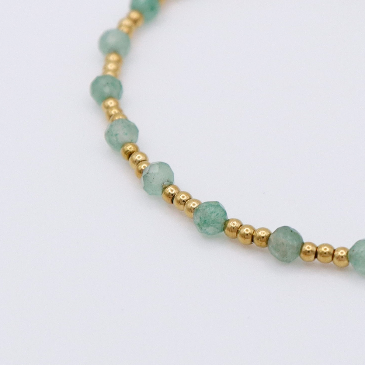 Bracelet Aventurin gold plated