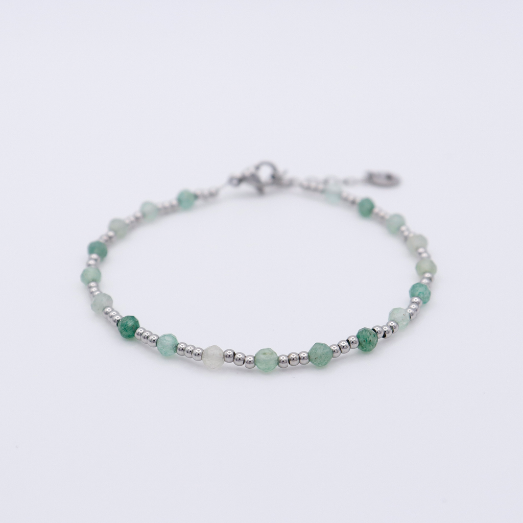 Armband Edelstahl mit Aventurin wasserfest