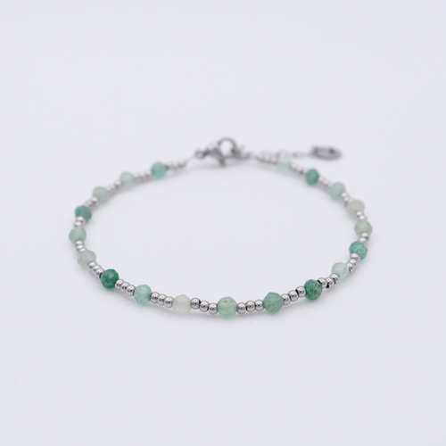 Armband Edelstahl mit Aventurin wasserfest
