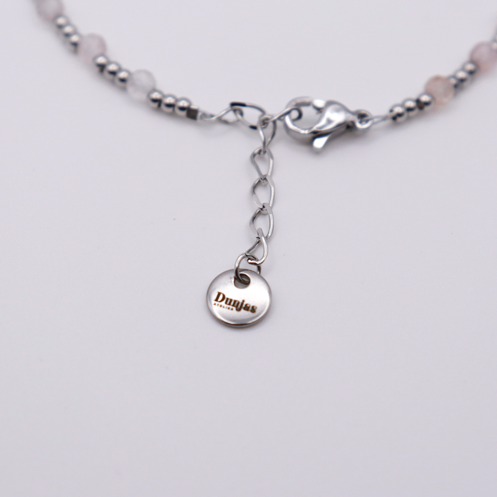 ArmbandErdbeerquarz silber