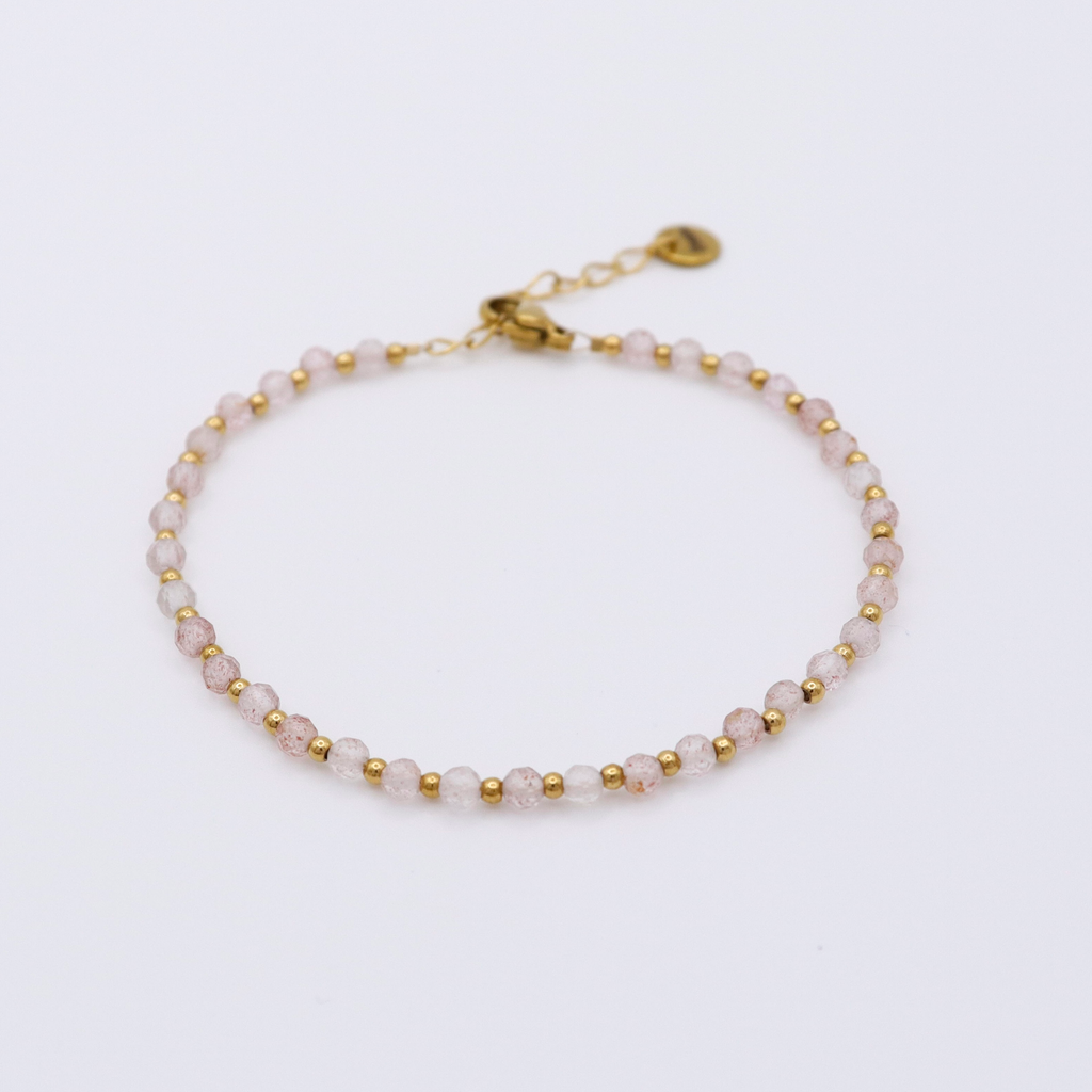 Bracelet Quarz gemestone gold Plated