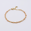 Armband Sonnenstein, Edelstein vergoldet orange