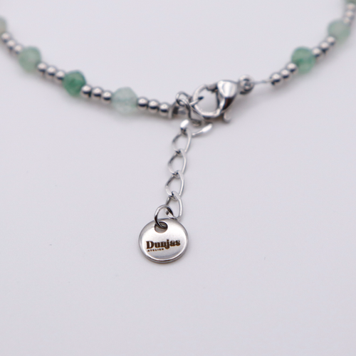 Aventurin Armband wasserfest silber