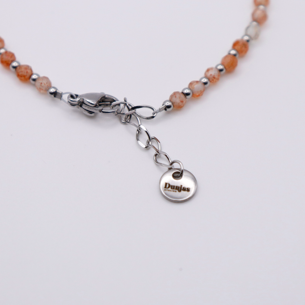 Edelstahl Armband Sonnenstein Verstellbar