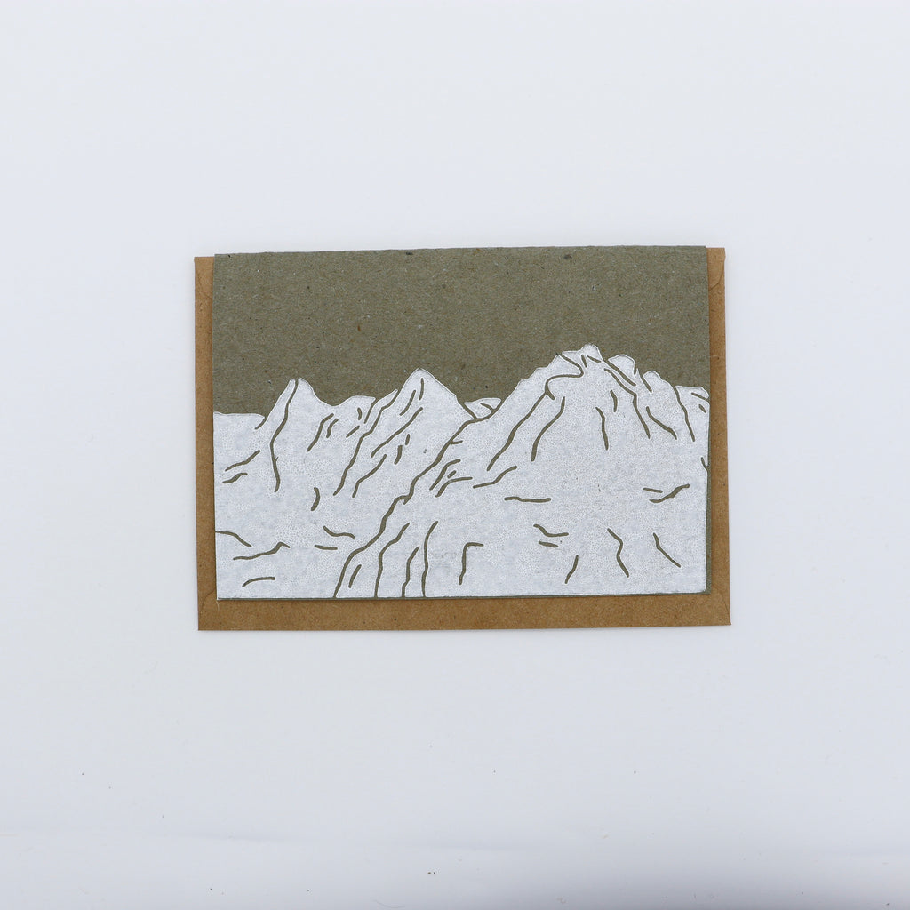 Linocut card
